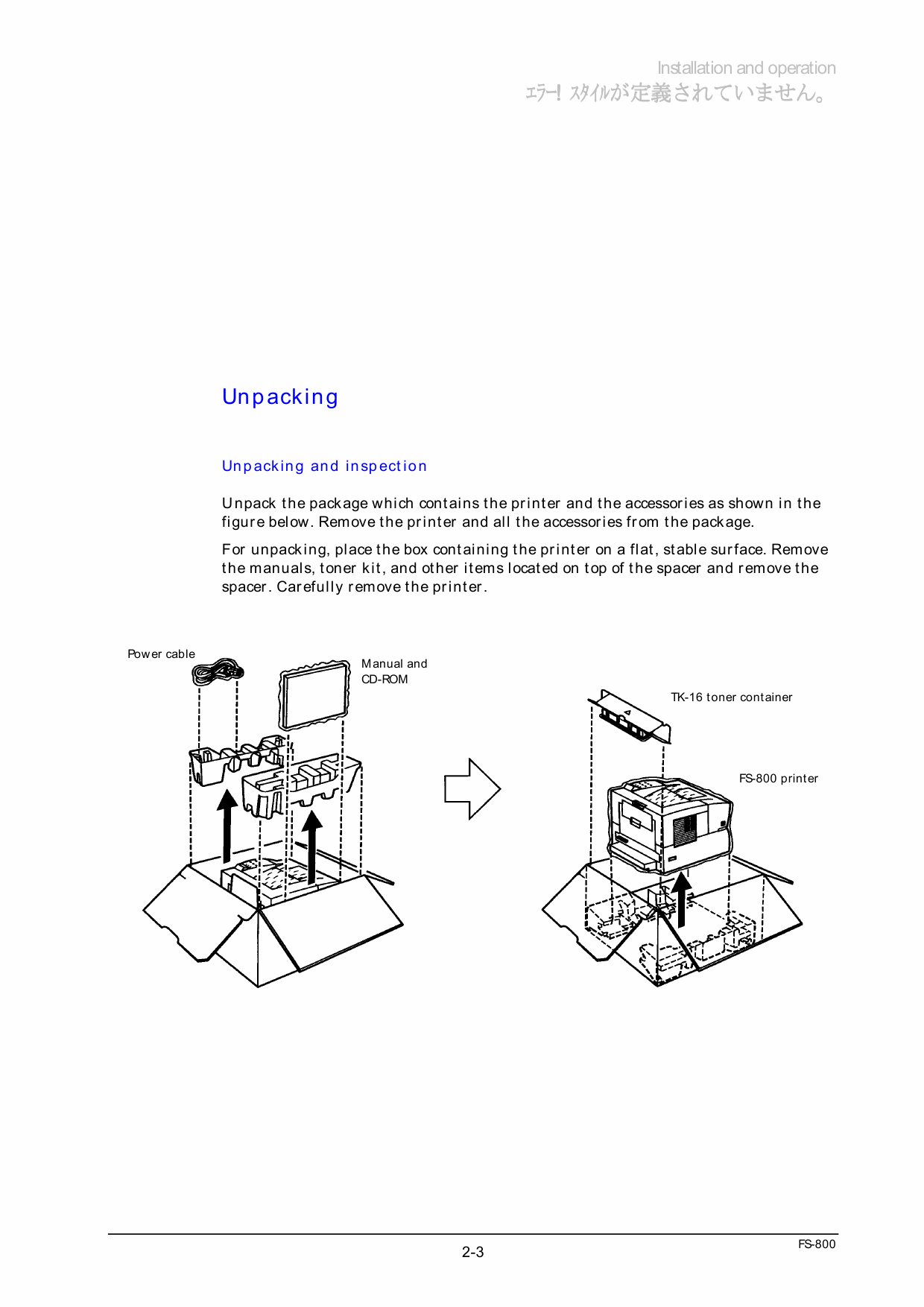 KYOCERA LaserPrinter FS-800 Parts and Service Manual-2